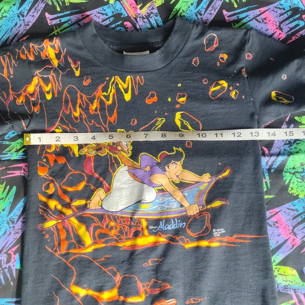 VTG 90s AOP Disney Aladdin Magic Carpet Ride T Shirt - Picture 6 of 13